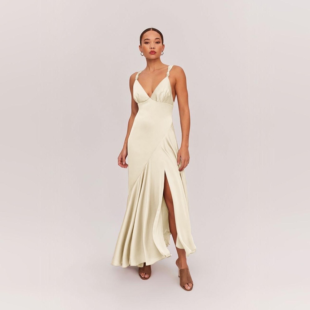 Fame and partners Zephyra champagne dress